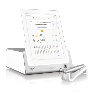 Bien-Air iChiropro - система для имплантологии, с подсветкой, наконечником CA 20:1 L Micro-Series KM