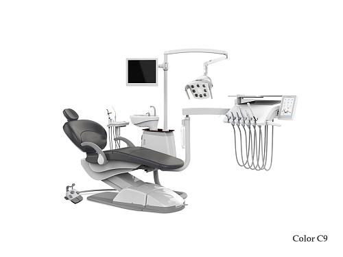 SILVERFOX 8000B-SRS0 – Стоматологическая установка с нижней подачей и с мягкой обивкой